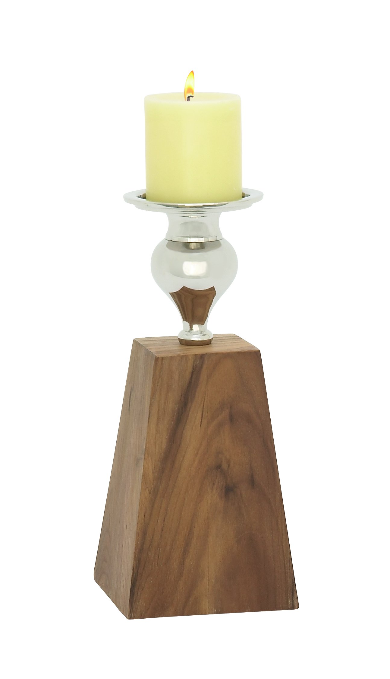 Amazon.co.jp: Deco 79 48757 チーク/アルミニウムキャンドルホルダー