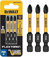 DW FLEXTORQ 3PK 2,25 IN BITS PARA PH2