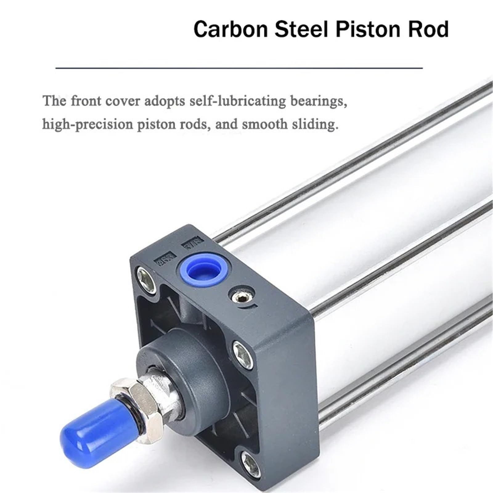 Standardowy cylinder pneumatyczny SC32/40/50/63mm podwójna średnica tłoka powietrza części siłownika ze stopu aluminium skok 25-1000mm (Stroke 450mm, SC125 (Bore 125mm))