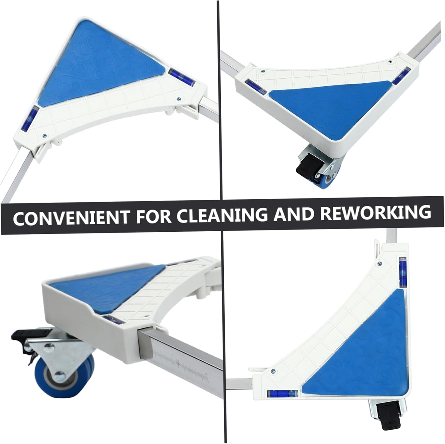 Appliance Base Fridge Cart Stand Wheels Washing Machine Stand Silent Rollers Brake