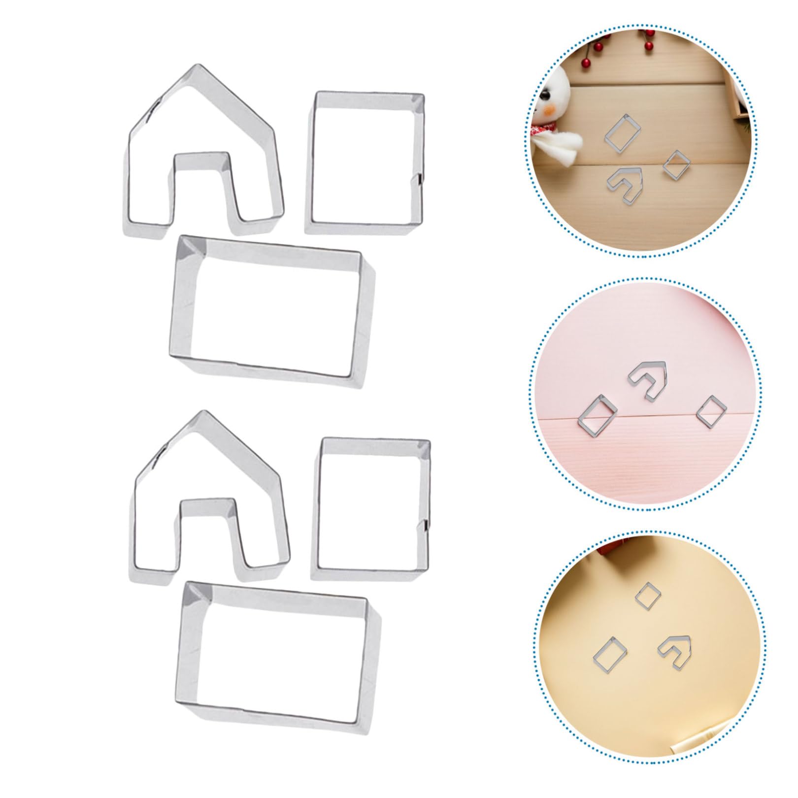 5 Juegos Molde para Pastel Casa de Jengibre Molde para Galletas Navideñas Cortador de Galletas para Navidad para Hornear para Fiestas de Navidad
