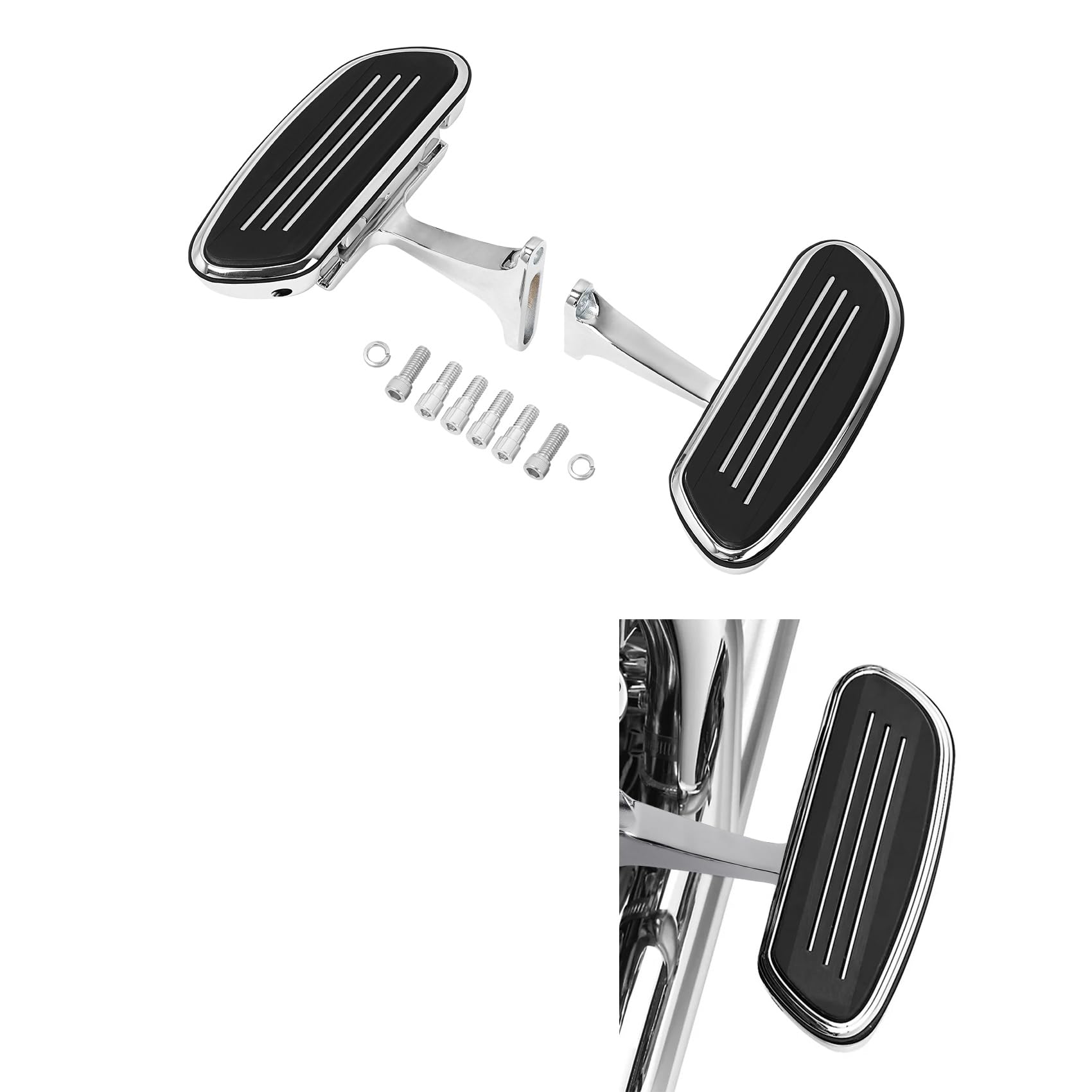 Amazon | HUILI-JPHOME パッセンジャー リア フットボード ステップ