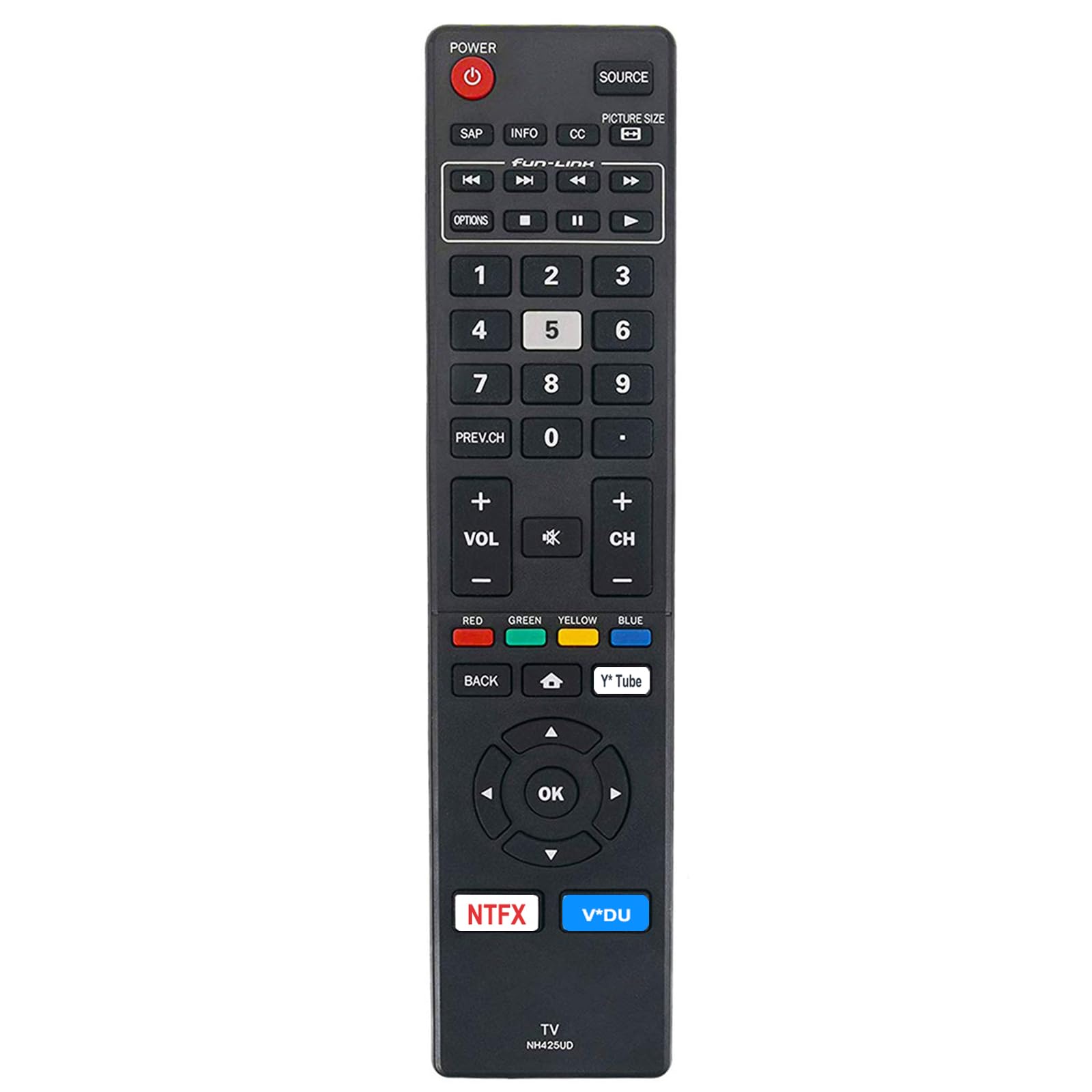 テレビリモコン Amazon | NH425UDリモコン Magnavox LED LCD スマートテレビ43MV347X