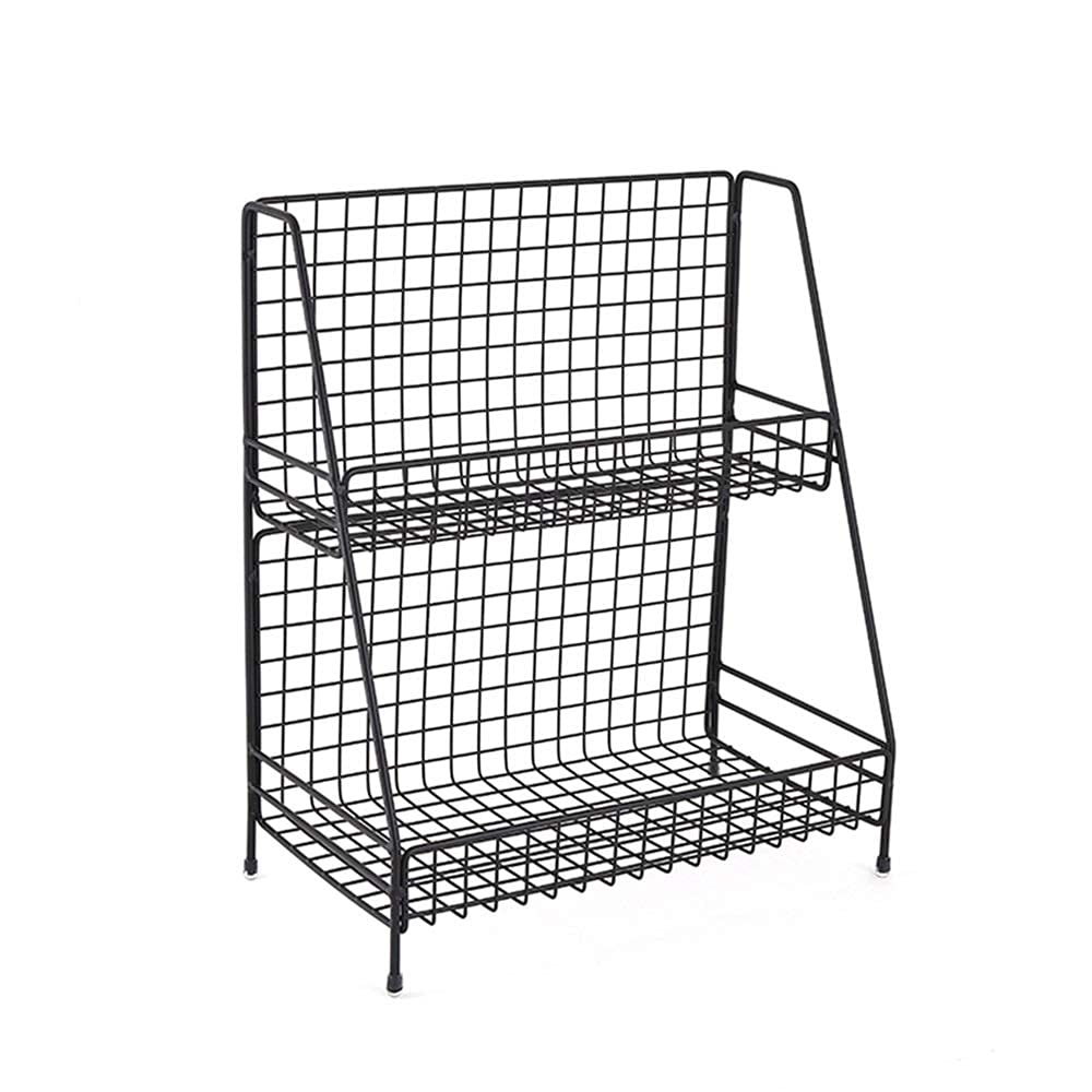 Étagère sur pied noire 40cm pour optimiser le rangement des bouteilles