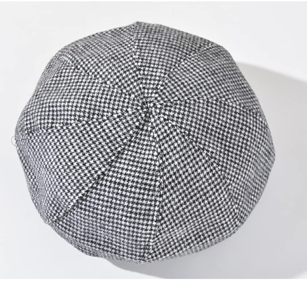 Duories Klassische Damen Beanie Mütze Warme Wintermütze Wollmütze Baskenmütze Herbstmütze Barett Mütze Beret Cap Baskenmütze Schiebermütze Schlapphut für Frauen Mädchen,Schwarz