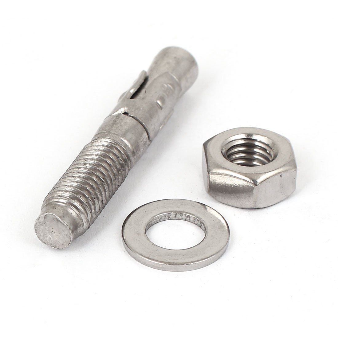 Aexit 2pcs M10x60mm Anchors Stainless Steel Wedge Anchor Car Repair Gecko Expansion Anchors Expansion Bolt