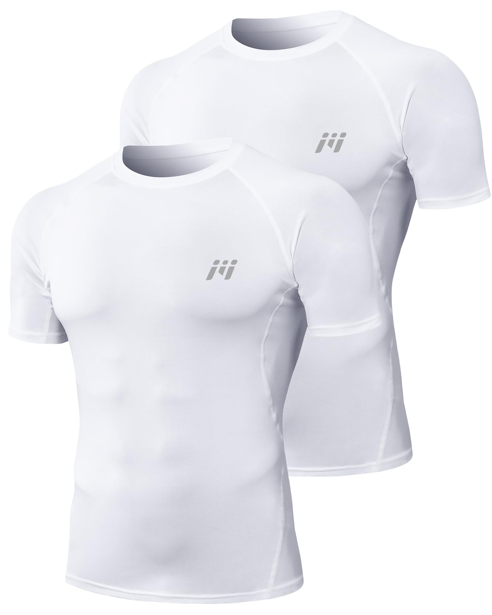 MEETWEE Compression Shirt Men's, Short/Long Sleeve Functional Men's Sports Shirt for Running Jogging Sports Gym