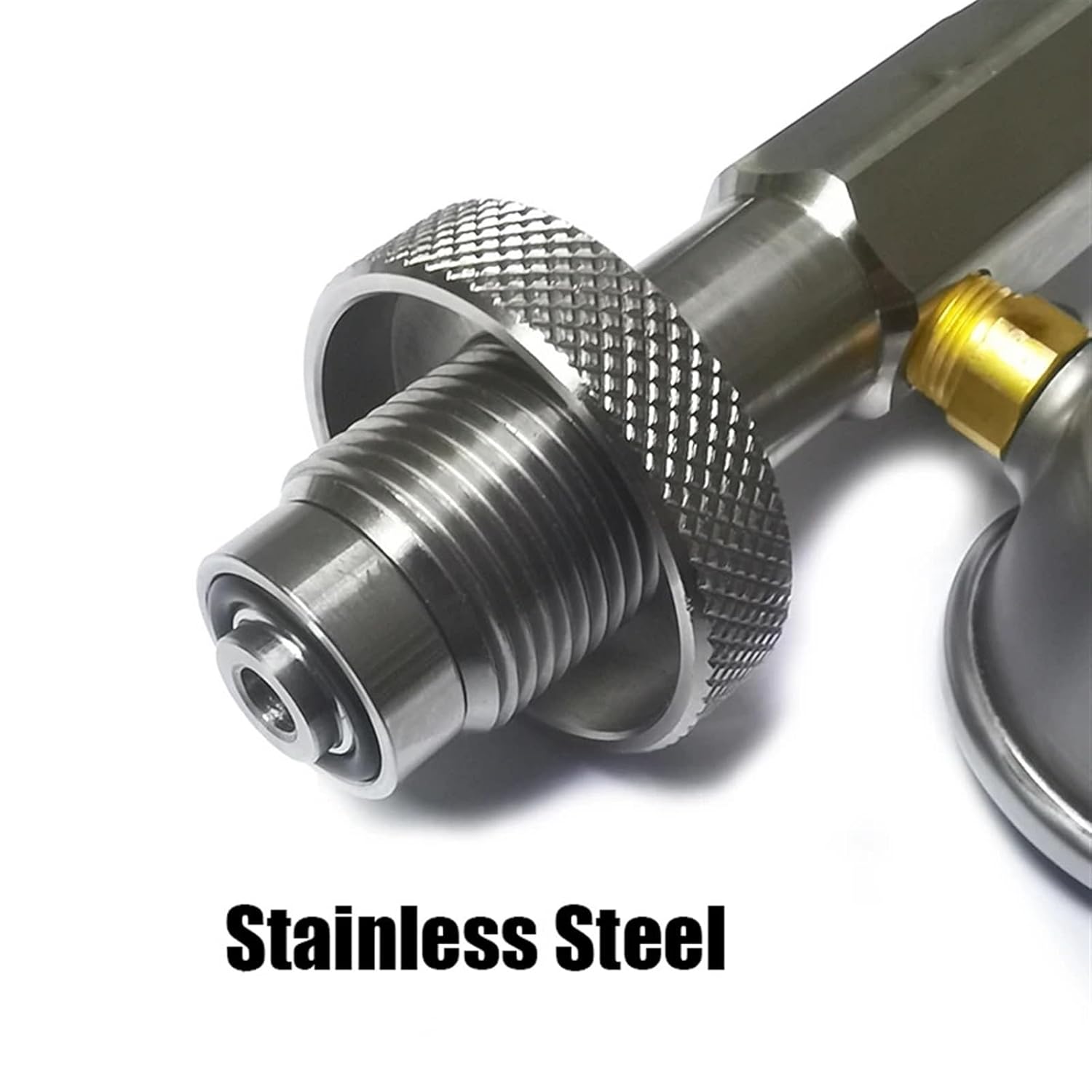 Big Gas Tank to Small Cylinder Stainless Steel DIN G5/8 High Pressure Air Fill Station Refill Connector(24inch Hose BSP QD)