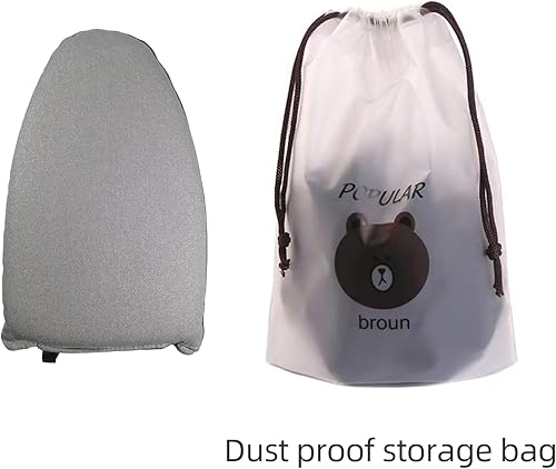 Miniatura 5 de Guantes de planchado de vapor de ropa con bucle para el dedo, tabla de planchar de ropa colgante, máquina de planchar de pie, guantes antivapor, Gris