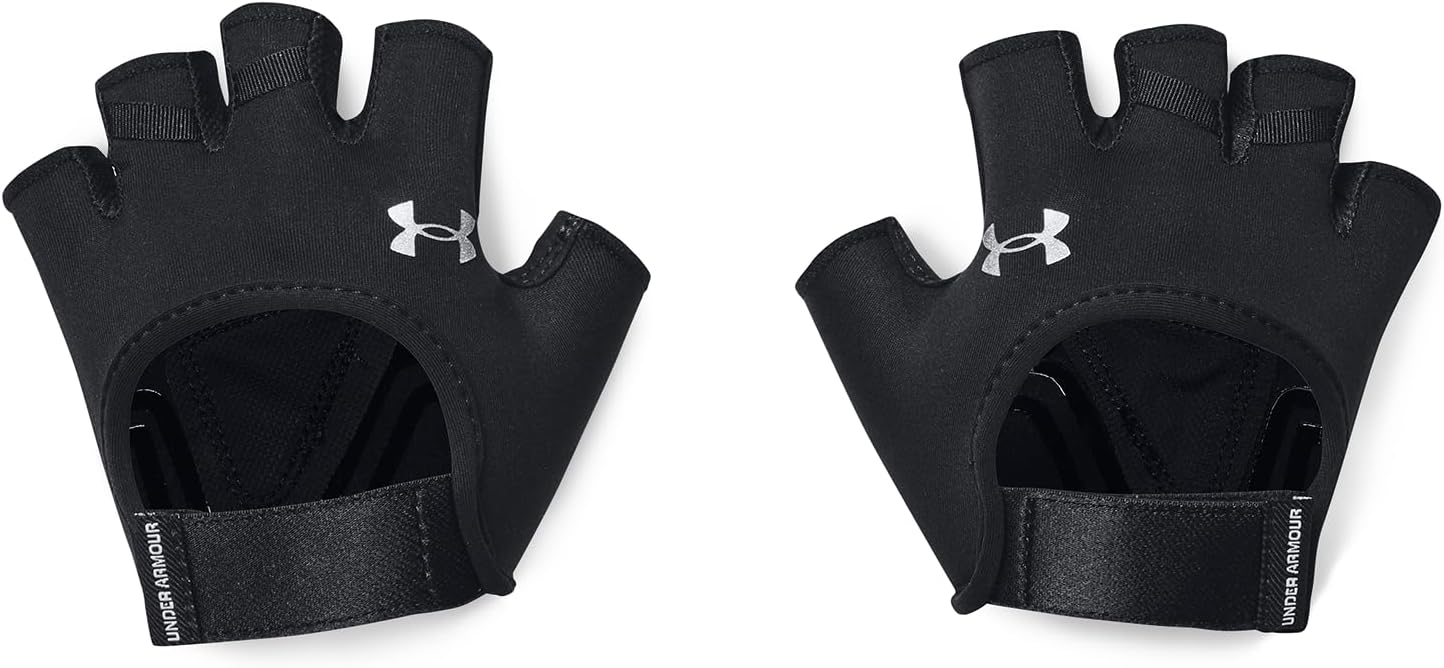 Under Armour W TRAINING GLOVES - Half Finger - Gloves - Black/Silver - Size: LG
