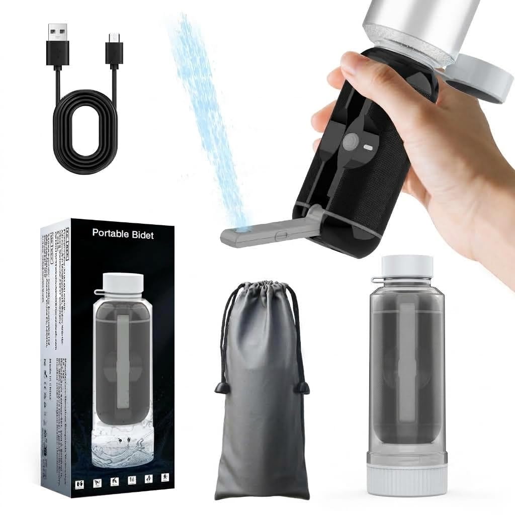 Doccia Elettrica per i Glutei da Viaggio, Set 2 in 1, Bidet Portatile