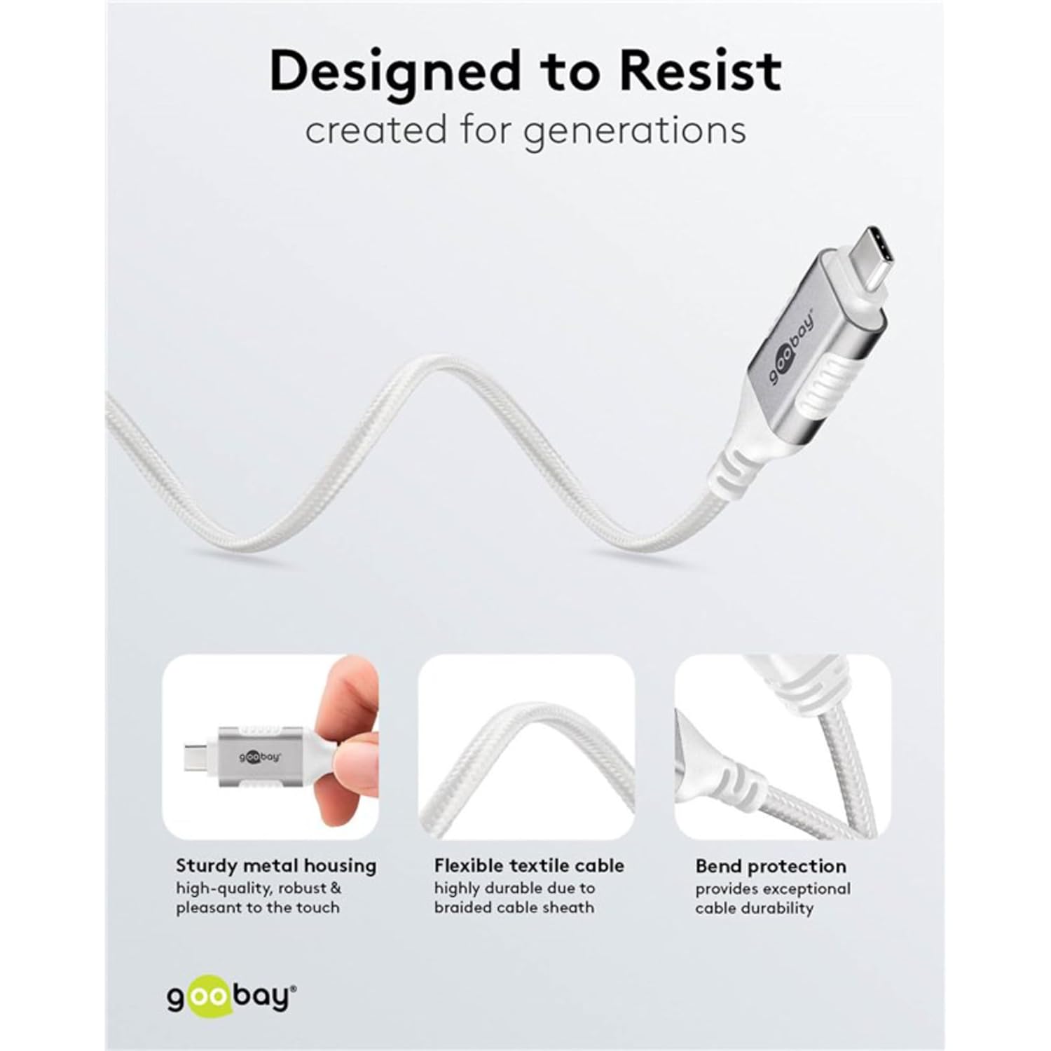 Slim USB-C 3.1 to RJ45 Ethernet CAT 6 Cable Adapter Cable / Stable Wired Internet Connection with Router / Network Switch / USB to RJ45 Adapter / 1 Gbps / 3 m / White / 74388