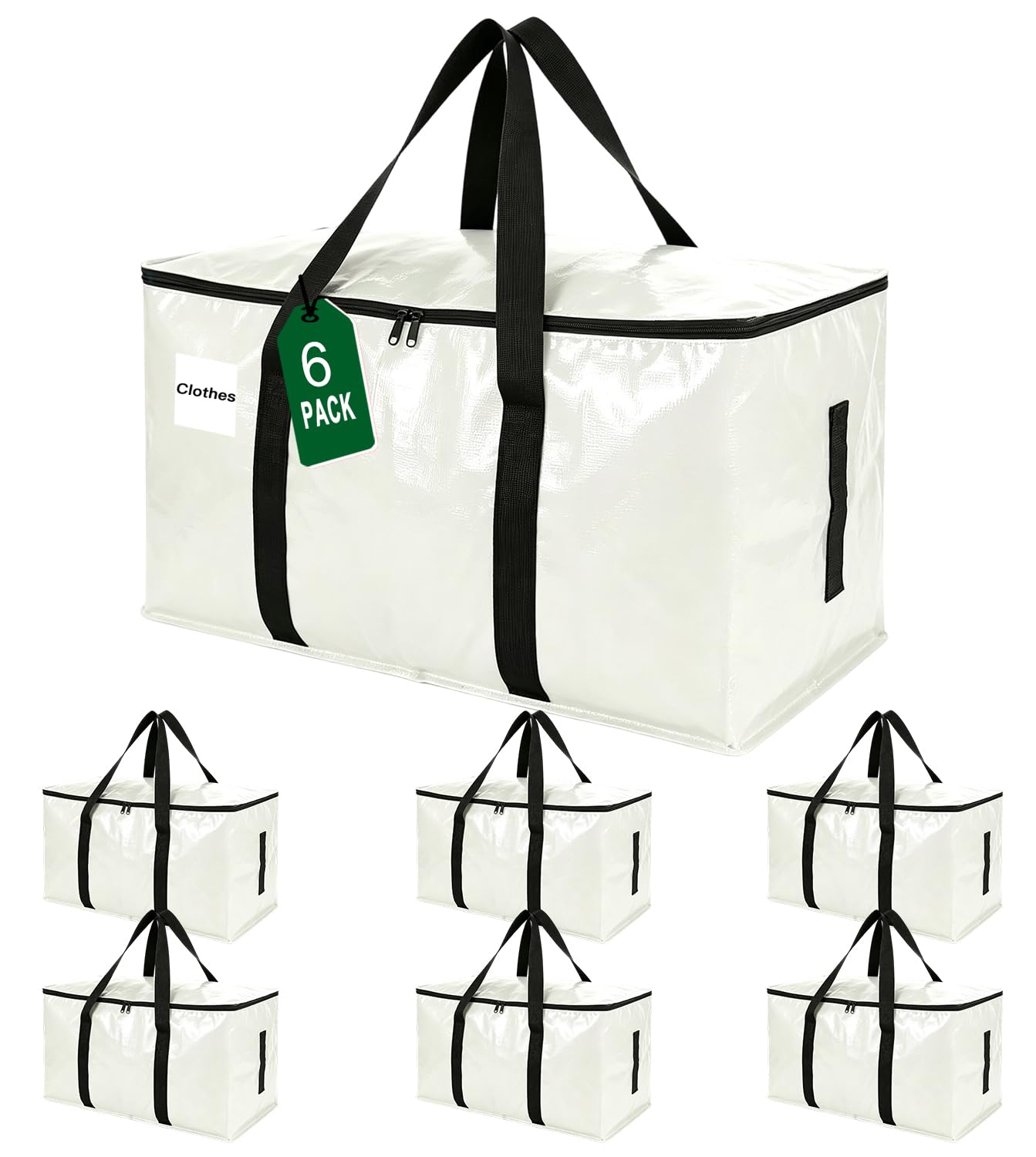 ZFWDSY 6 Pack Moving Bags Large Storage Moving Box Alternative