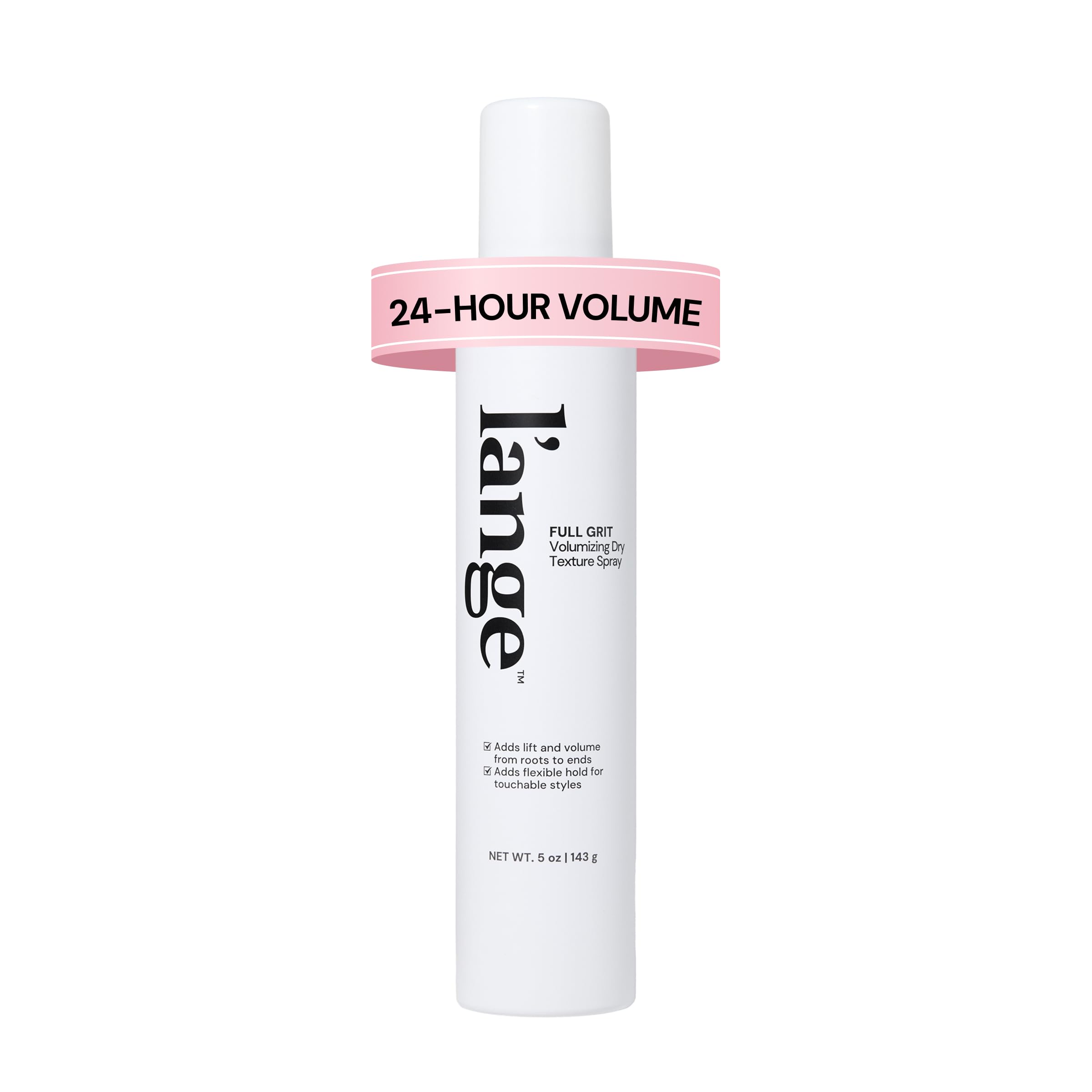 L'ANGE HAIR Full Grit Volumizing Dry Texture Spray, Root Lift & Flexible Hold, 5 oz
