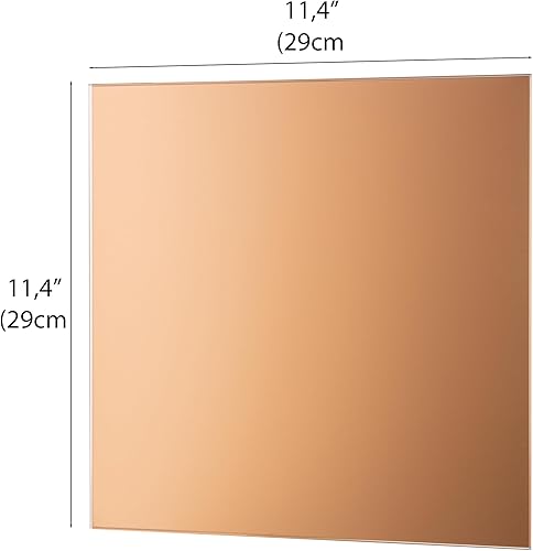 Miniatura 3 de Alisveristime Elegantes espejos cuadrados de vidrio de bronce  Juego de 2  11 x 11 pulgadas  Ideal para centros de mesa de boda y banquetes