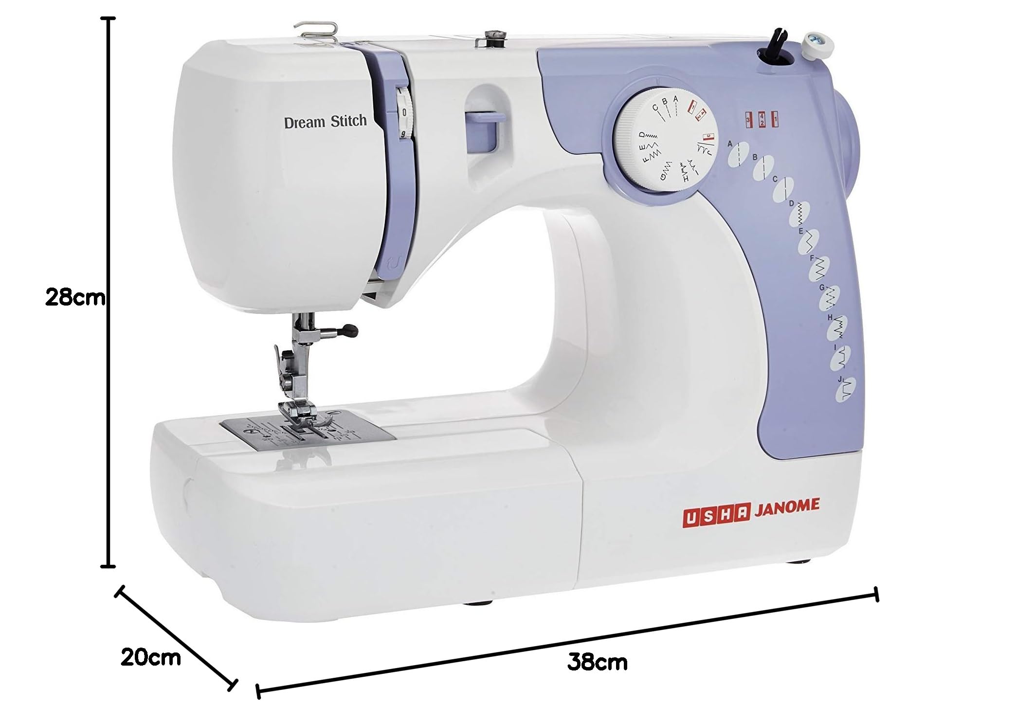 Usha Dream Stitch Sewing Machine - White — Amazon image 5