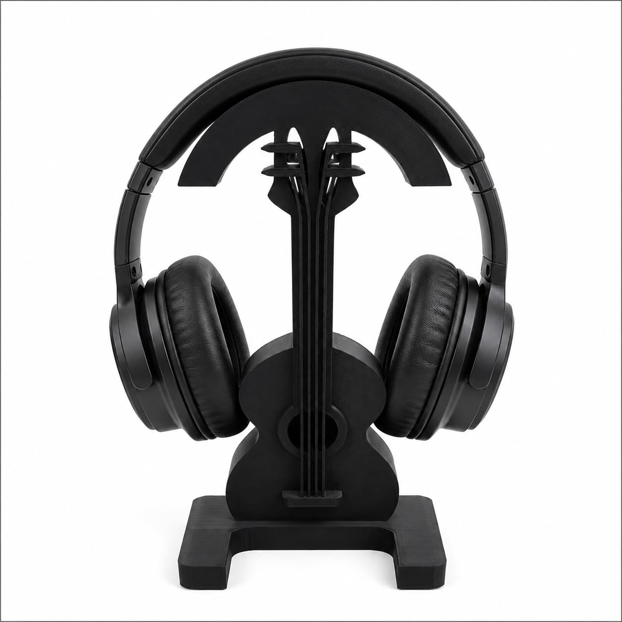Headphone Stand, 3D Printed Over-Ear Headset Holder, Gaming Headphone Display Stand for Desk, Office & Room Decor (Black)-picture-15