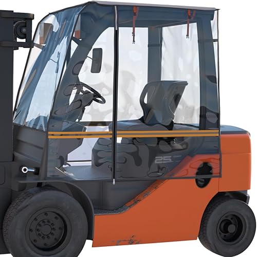 Funda para carretilla elevadora, protección para todo tipo de clima, ajuste universal para 6000 libras, EVA impermeable, tela plateada con