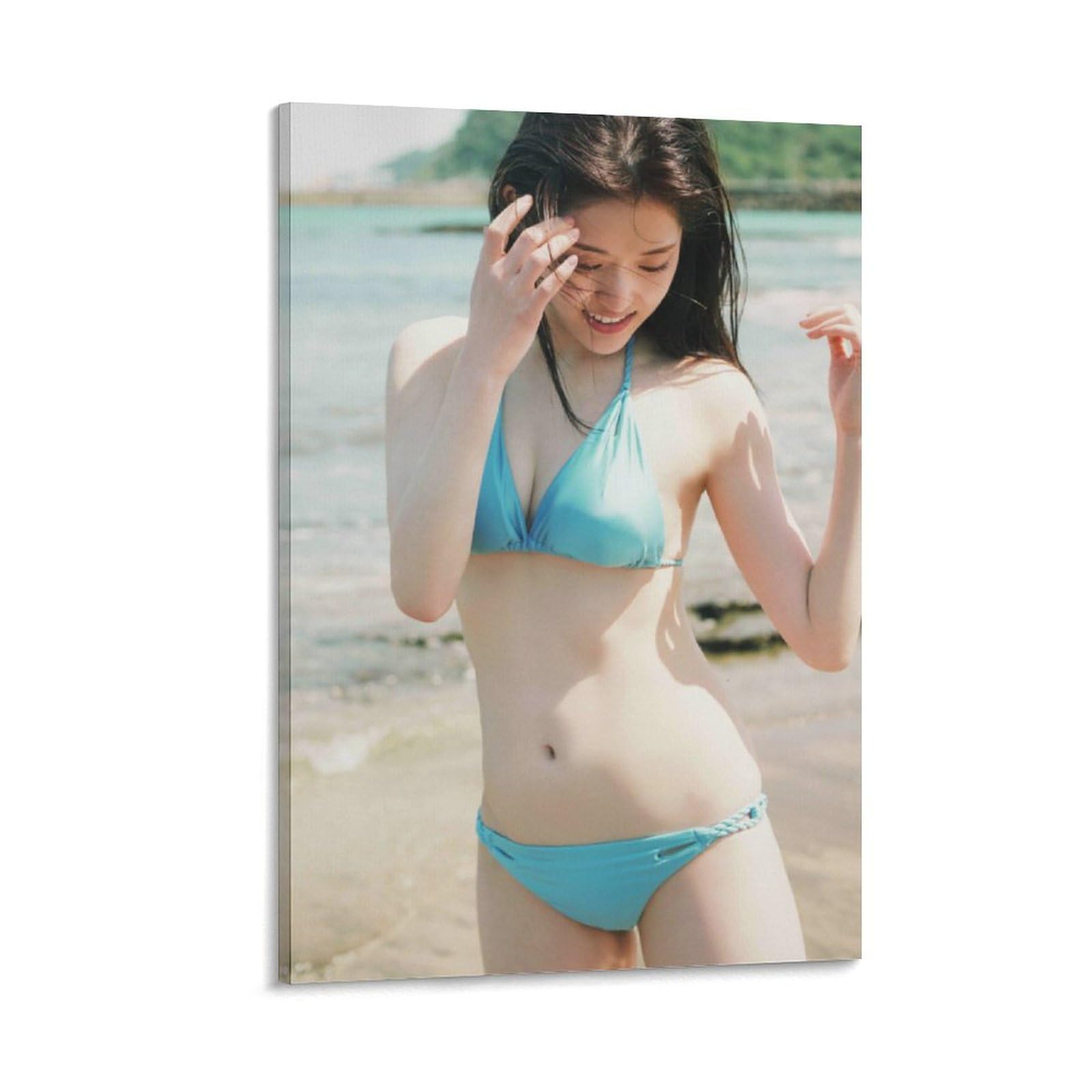 軒坂46　水着 Amazon.co.jp: 松村沙友理(乃木坂46)グラビア水着画像ポスター キャンバス 芸術 ポスター 壁アート 画像 印刷 現代 寝室 装飾  ポスター ホームアートワーク16x24inch(40x60cm) : ホーム＆キッチン