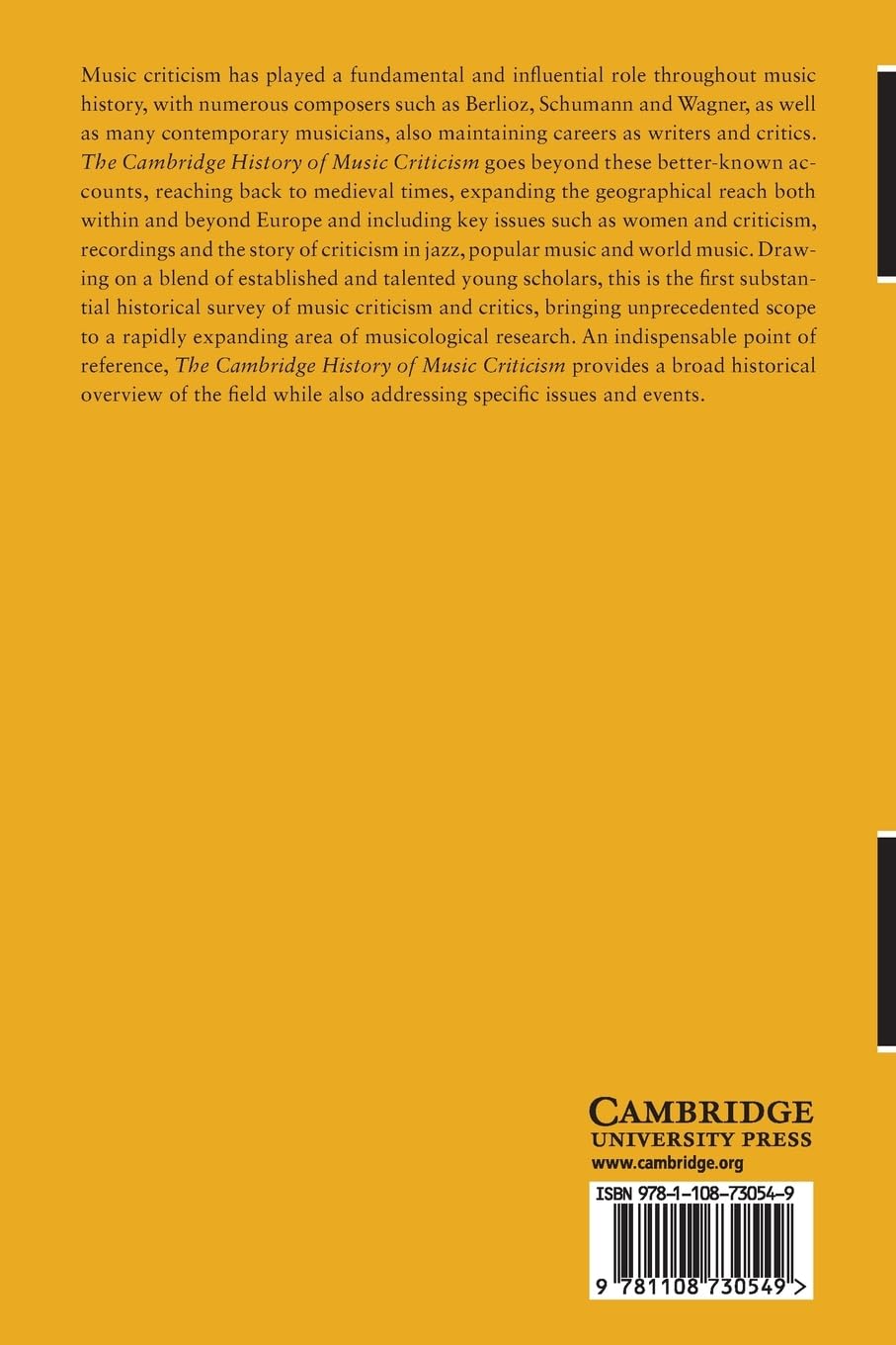 The Cambridge History of Music Criticism