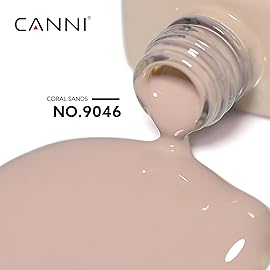 CANNI Nude Gel Nail Polish, 1Pcs Light BroWn Gel Polish Grey Color High Gloss Soak Off U V French Nail Manicure Salon DIY