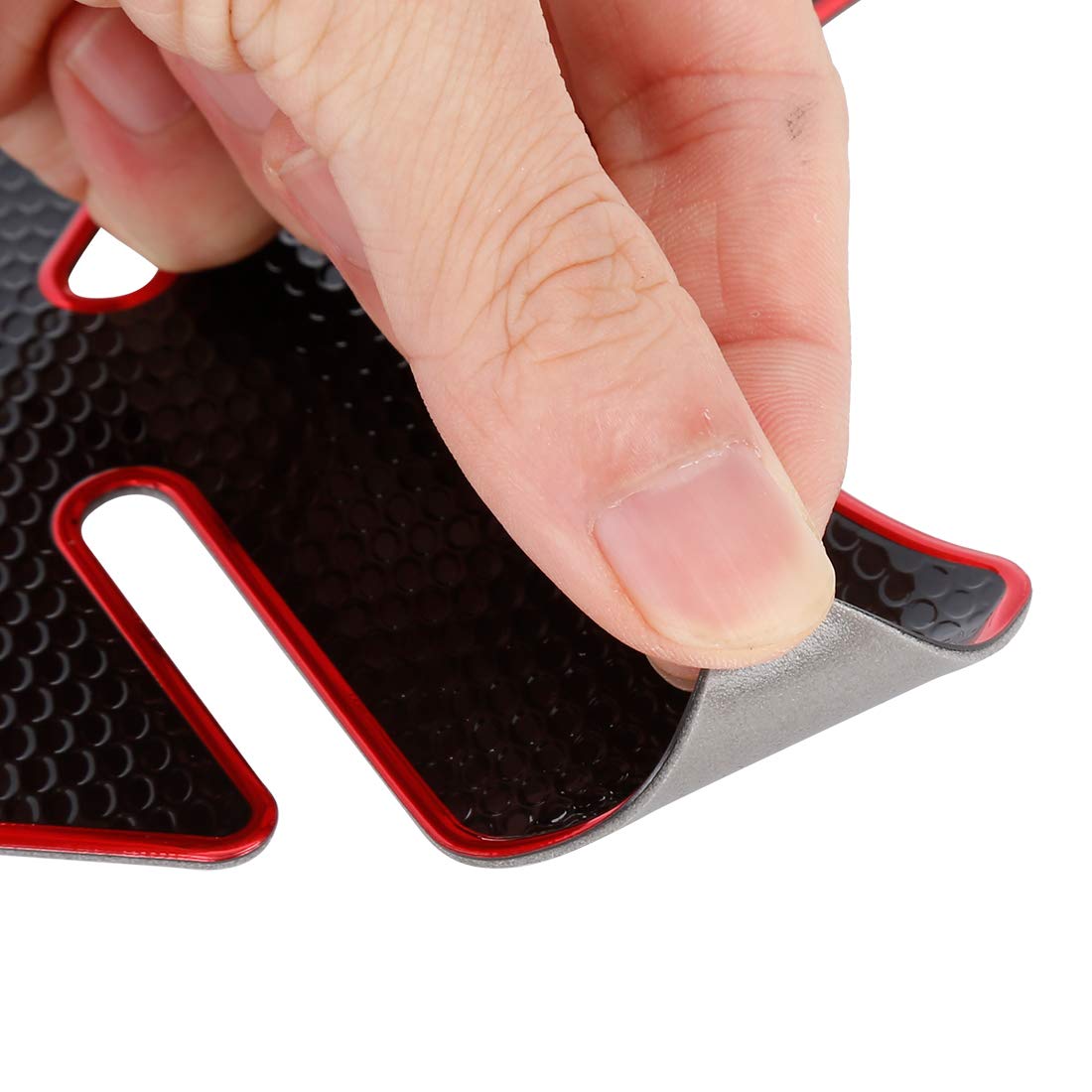 Pegatina Protectora 3D De Caucho PVC Para Depósito De Moto – Roja O Negra, Impermeable