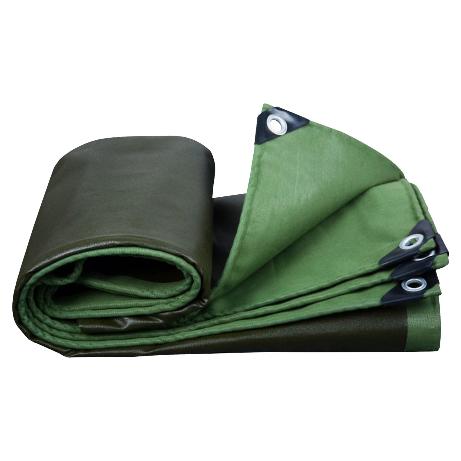 GLDYTVF Durable Green Canvas Tarpaulin 4x6m (13.1ft x 19.7ft) HeavyDuty Tarp Sheet with Eyelets for Patios Greenhouse Insulation Thick Cover Weatherproof Protection