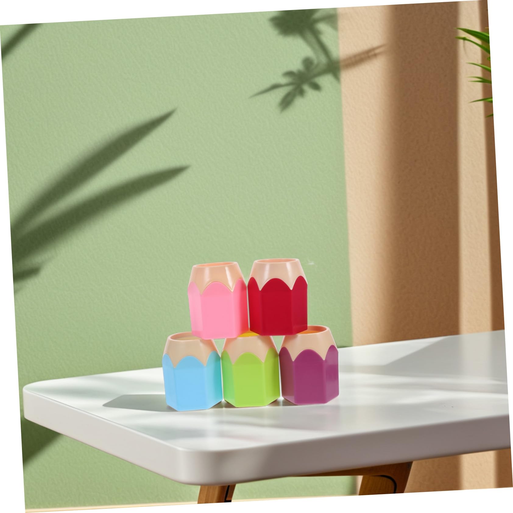 15 Stk. Teiliges Buntes Stiftehalter- Multifunktionaler Schreibtisch Organizer Großer Behälter für Stifte Buntstifte und Kosmetik Glatte Oberfläche Praktisches Aufbewahrungsgefäß