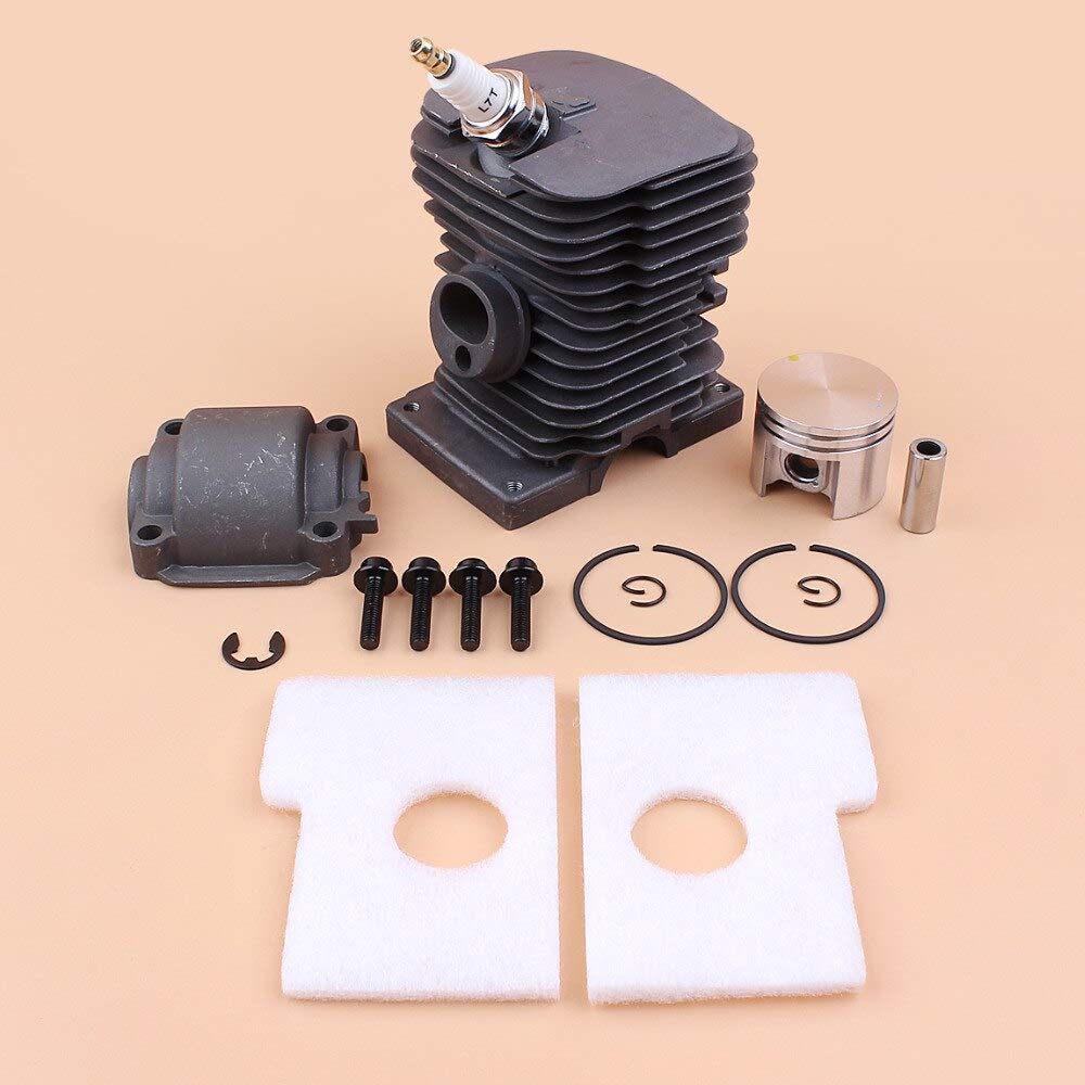 Kit de filtro de aire de tornillo de montaje en bandeja de pistón de cilindro de 38 mm Fit STIHL MS180 018 Piezas de repuesto de sierra de cadena de gasolina