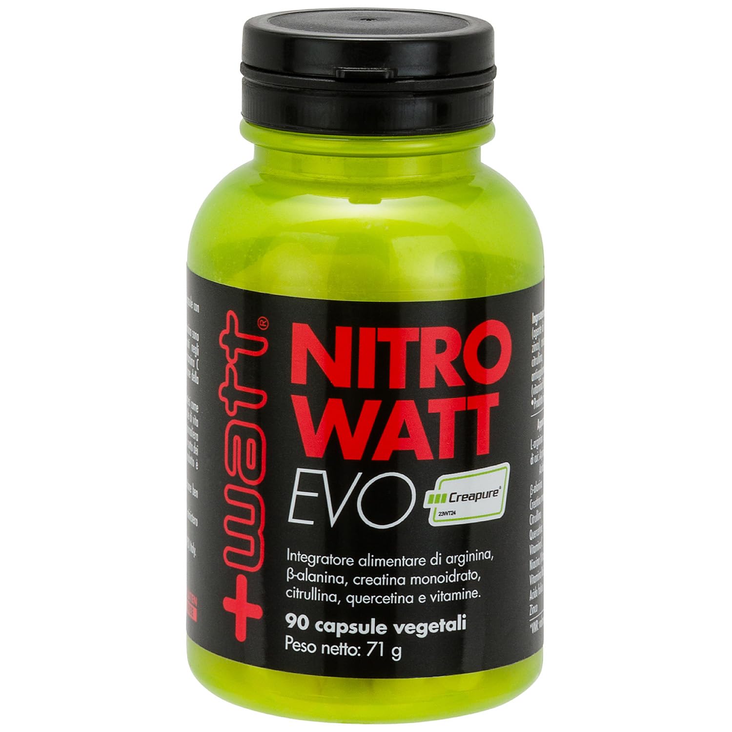 Nitrowatt EVO - Integratore Pre Workout Per il Riscaldamento Muscolare - Formato: 90 capsule