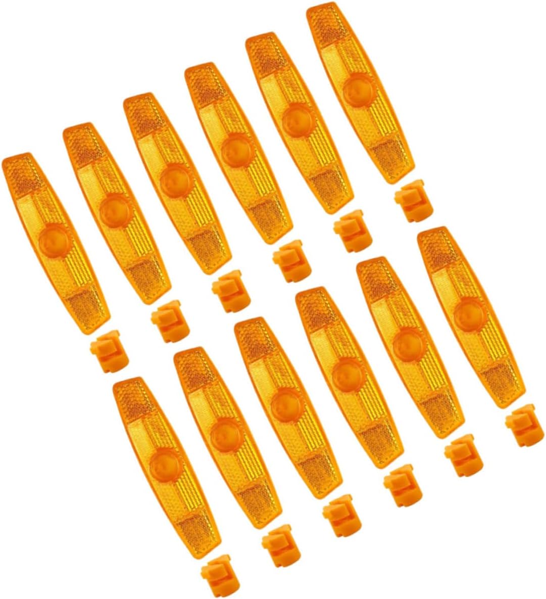 GLEAVI 12pcs Bike Wheel Reflectors for Night Visibility Easy Installation Bicycle Reflectors for Mountain Bikes Enhanced Safety Accessories