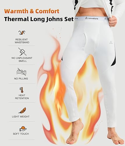 Miniatura 3 de CL convallaria Conjunto de ropa interior térmica para hombre, regalo de invierno, equipo de caza, capa base deportiva, parte inferior superior