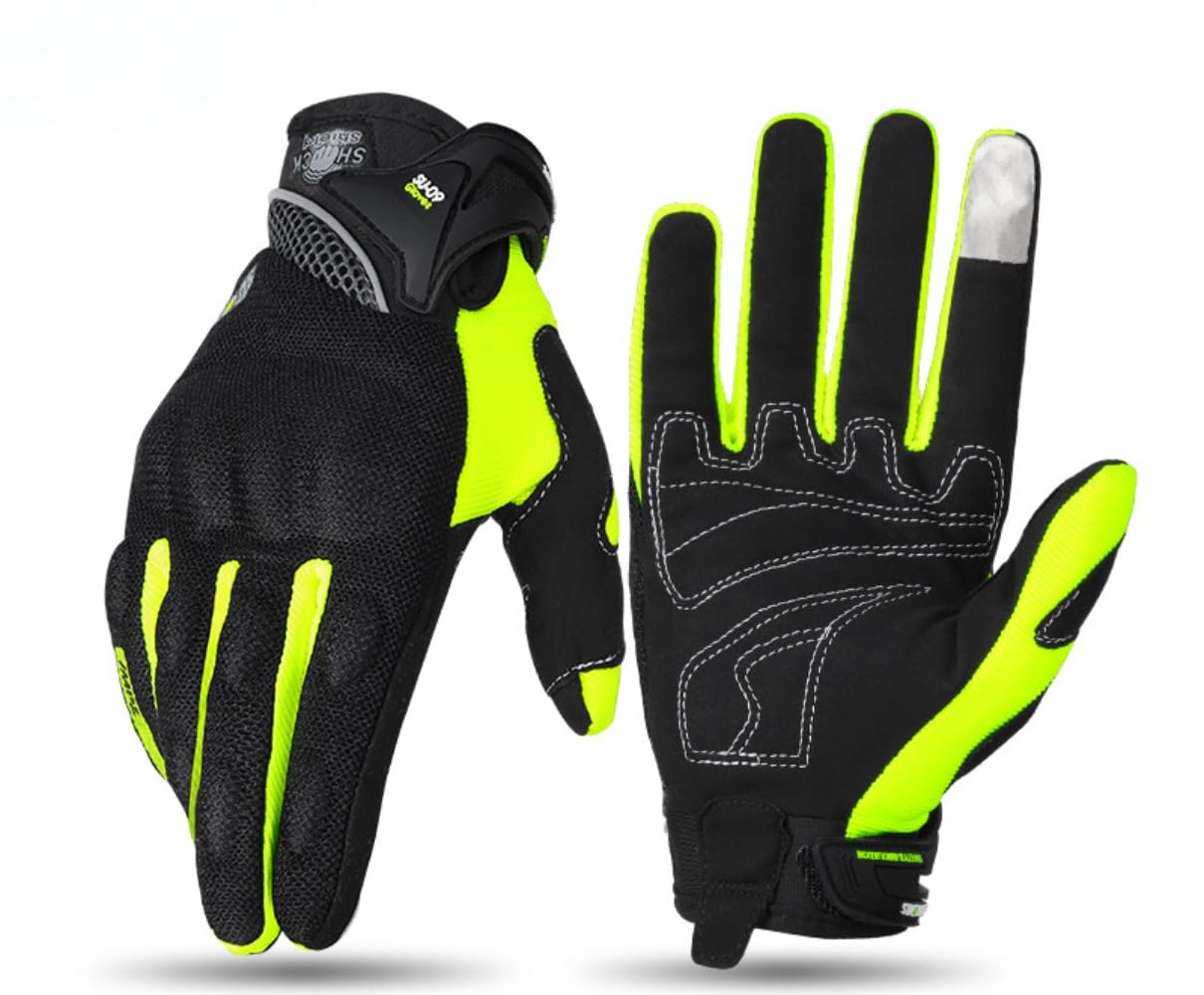 Full Finger Motorcycle Gloves for Men Women Touchscreen Anti-Slip Breathable Protective Off-Road Riding