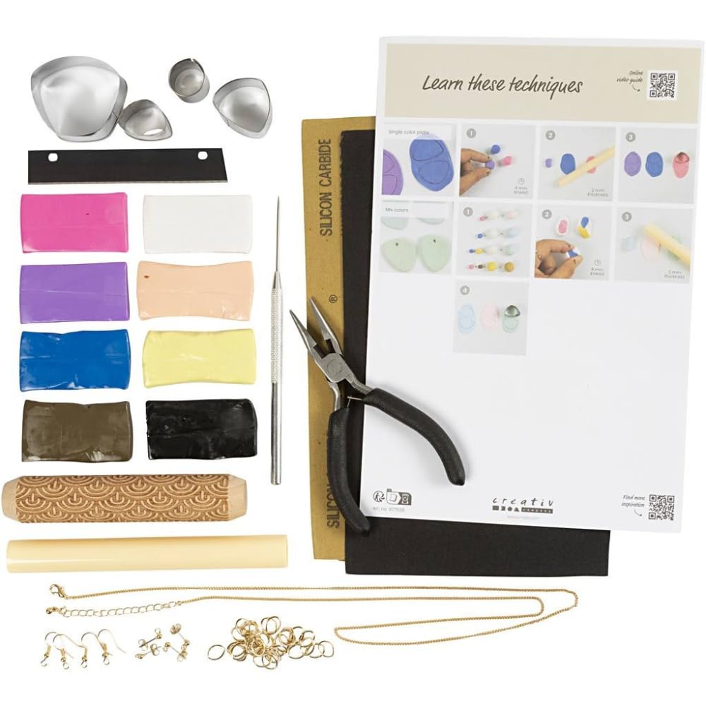 Creativ Company Kit Bijoux - Crea i tuoi gioielli in pasta polimerica