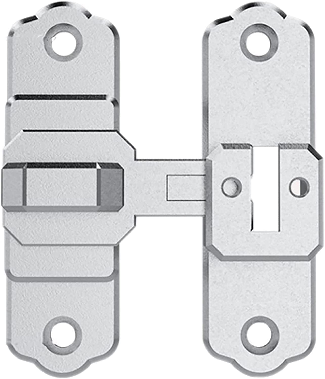 Oifaodao One Color Door Chain, Stainless Steel 180 Degree Right Angle Curved Sliding Door Barrel Bolt Lock Latch
