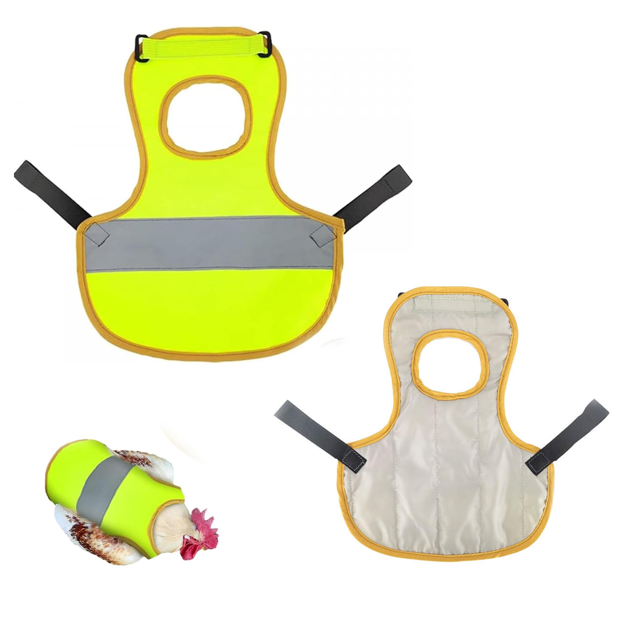 Warnweste Für Hühner - Camouflage, Reflektierend, Wasserdicht