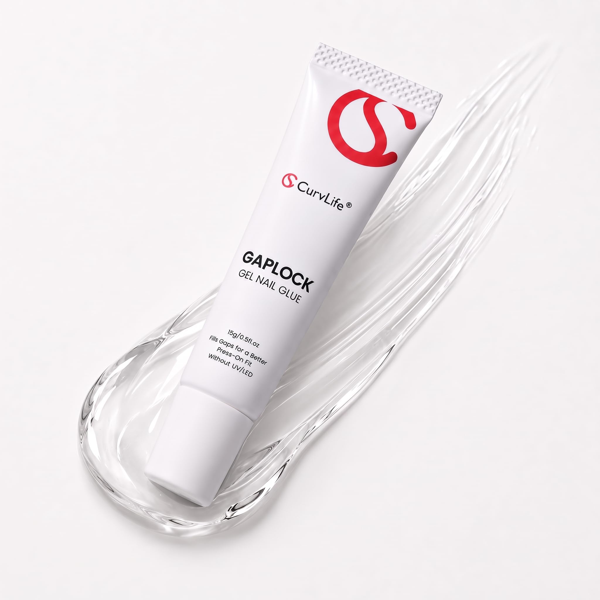 CurvLife GapLock No UV Solid Nail Glue 15g for Press On Nails & Nail Tips