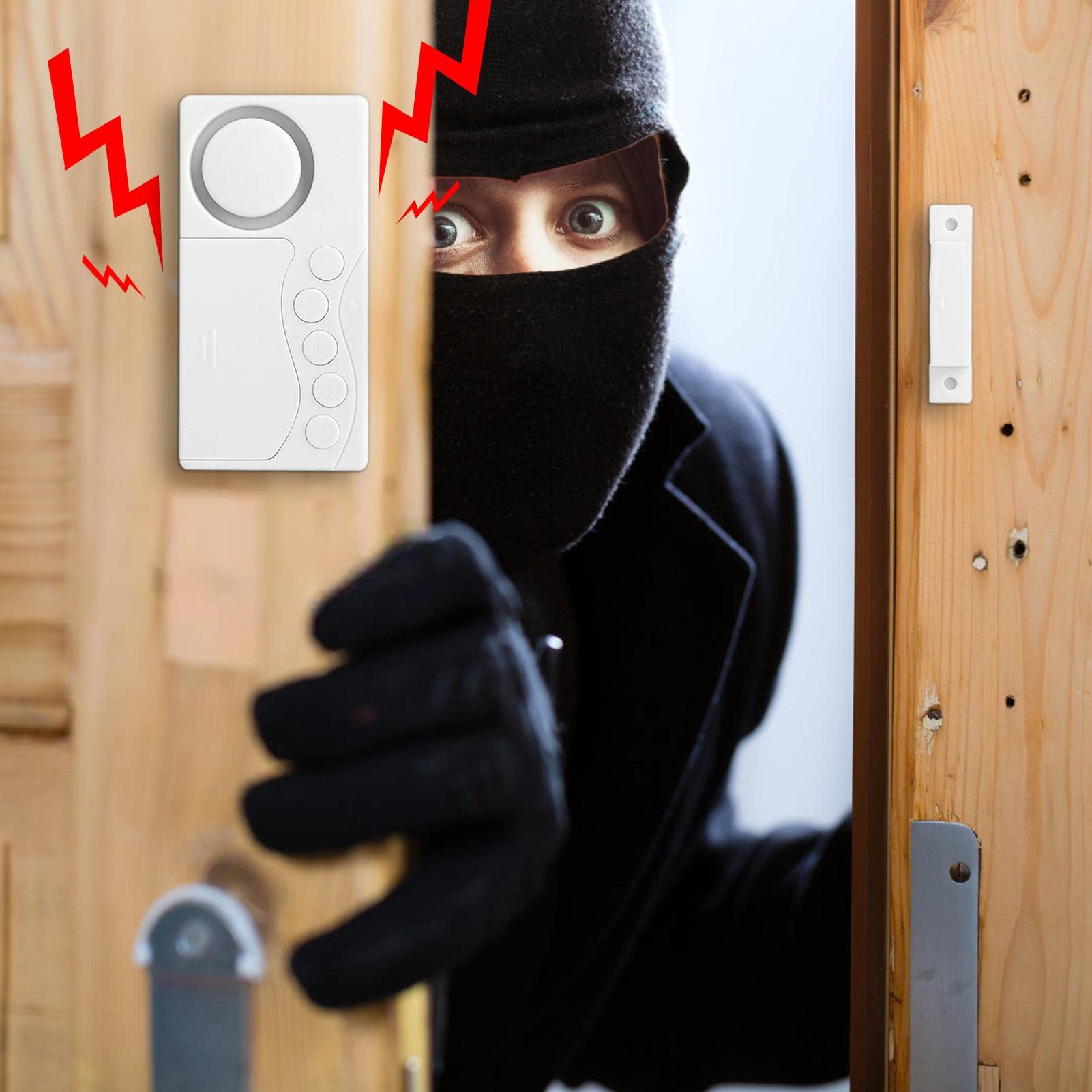 10 Alarma de Puerta de refrigerador - Alarma de Puerta del | congelador Cuando se Deja Abierta | Sensor de Seguridad magnético Ventanas Abiertas Alarmas Alarma de Puerta de Piscina