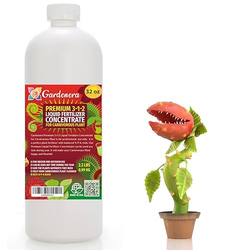 Fertilizante líquido prémium para plantas carnívoras - Concentrado 3-1-2 para plantas y flores de interior Alimento orgánico para plantas