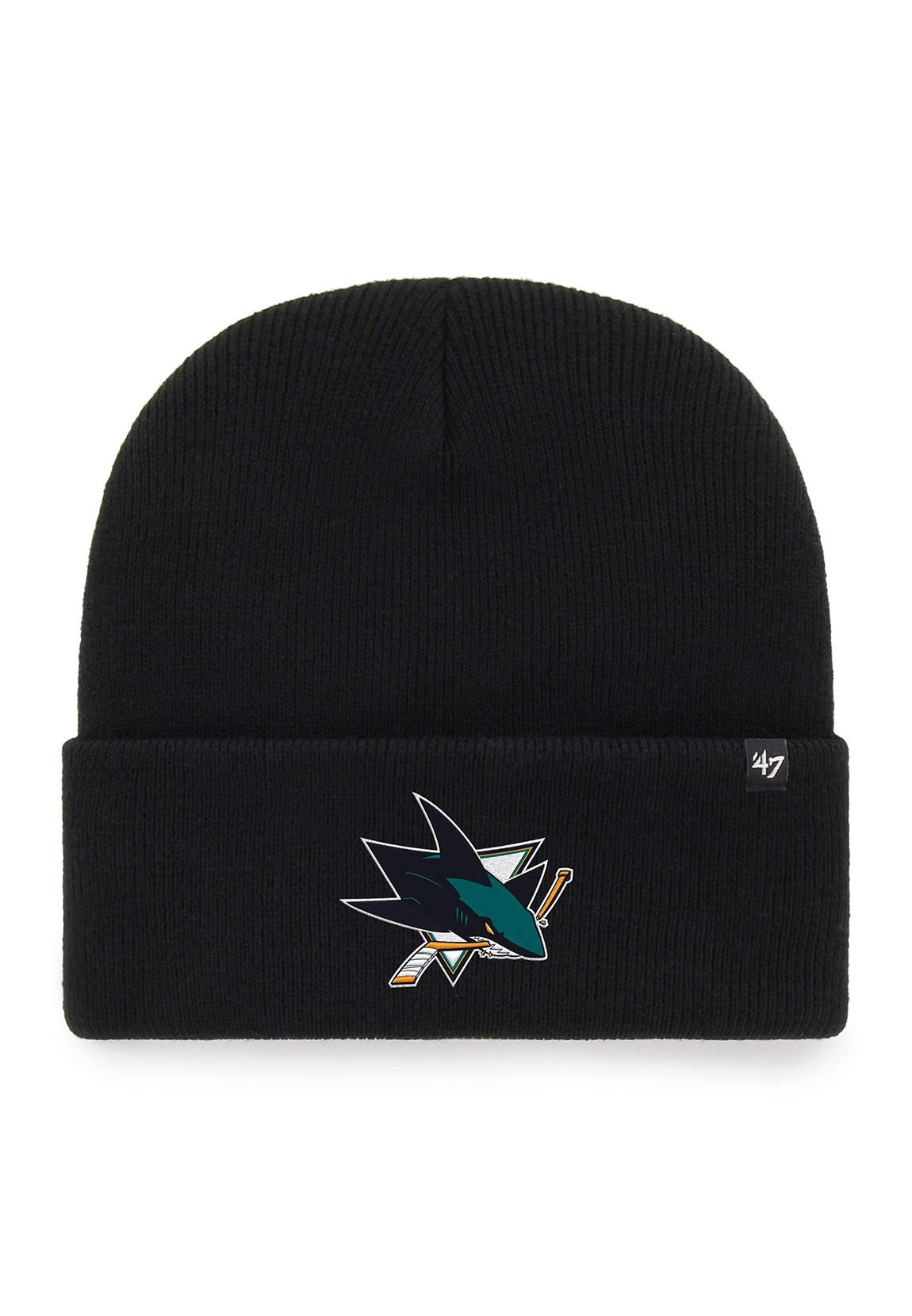 Men's Multicolour 47 Brand Knit Beanie - Haymaker San Jose Sharks