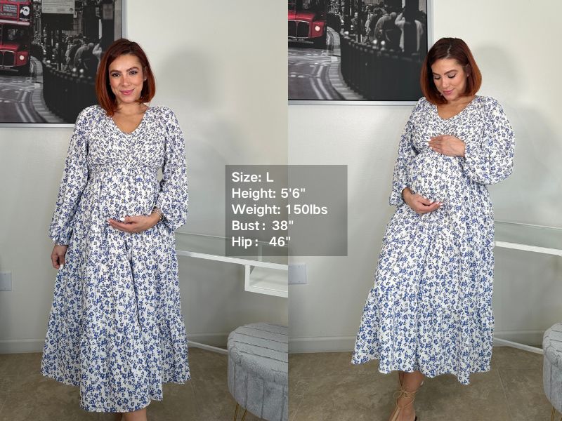 Pinup Fashion Black Maternity Dress Pregnancy Wedding Guest Cocktail Summer  Formal Flutter Sleeve Smocked Flowy Midi Dresses 2025 at Amazon Women's  Clothing store
