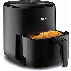 Tefal EY2458 Easy Fry Max Freidora de aire caliente | 5 L de capacidad | 10 programas de cocción automática | pantalla táctil digital | ahorro de tiempo/ahorro de energía | revestimiento antiadherente