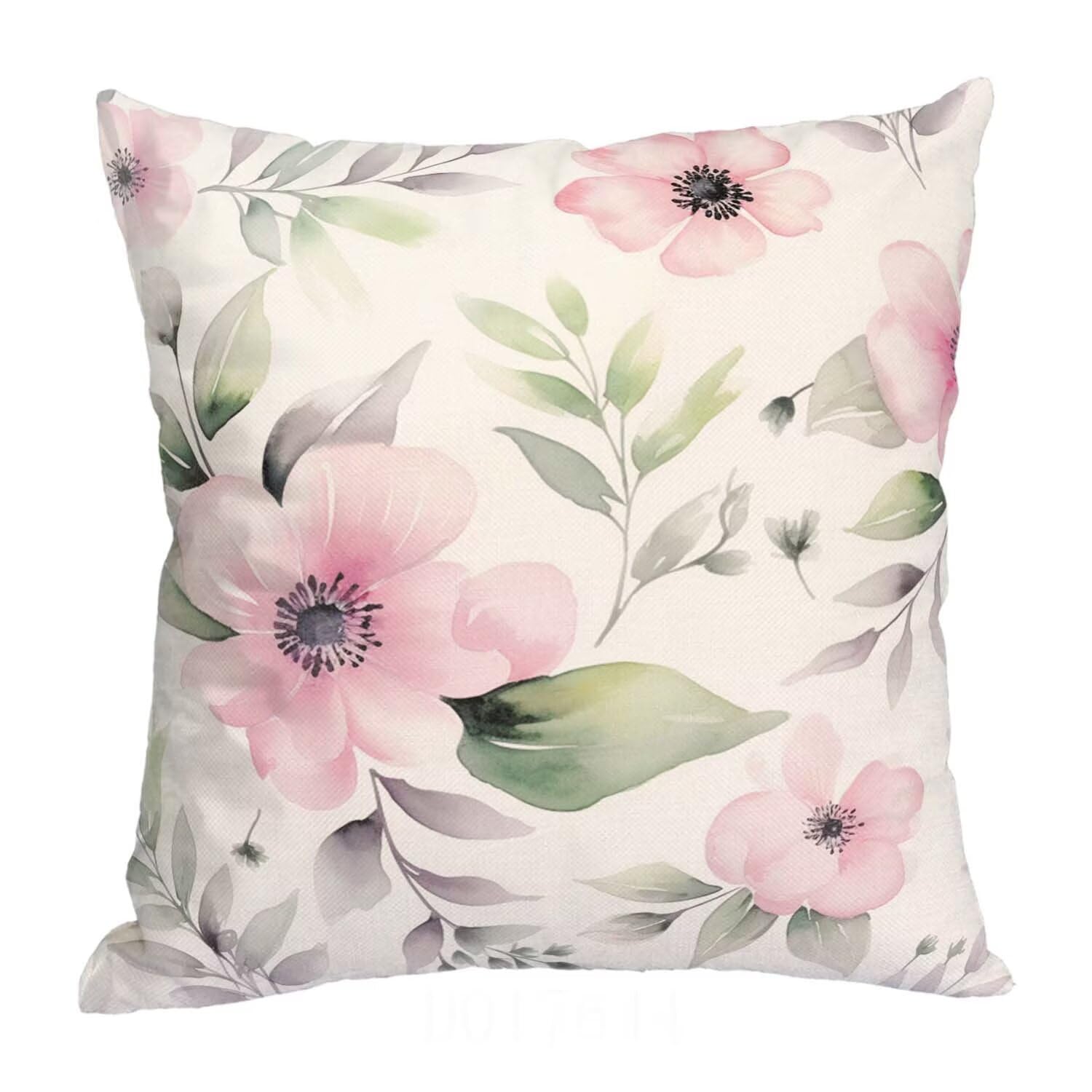 Fundas Cojines SuavesBlanco Fundas Cojines Cuadradas Suaves Funda Almohada Cojines Suaves Sillas Jardin para Oficina Jardín Cama Sofá Banco Interior o Exterior Juego de 4 Funda Cojin Flor mu-419
