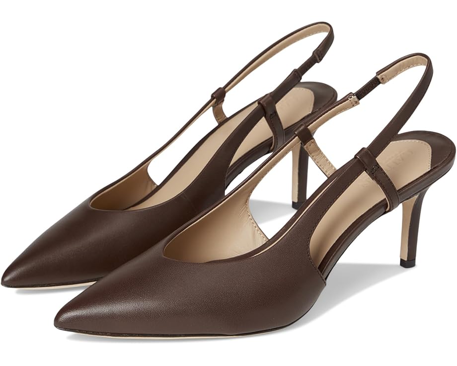 Lauren Ralph Lauren Khloe Leather Slingback Pumps - Pair View