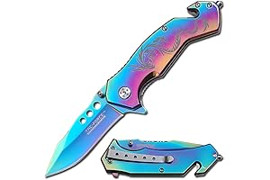 Rainbow Pocket Knife Tactical Assisted Opening Folding Knife