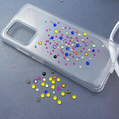 Miniatura 5 de Hotfix - 5000 diamantes de imitación termoadhesivos SS10 de 0.110 in con parte trasera plana, diamantes de imitación redondos de cristal para