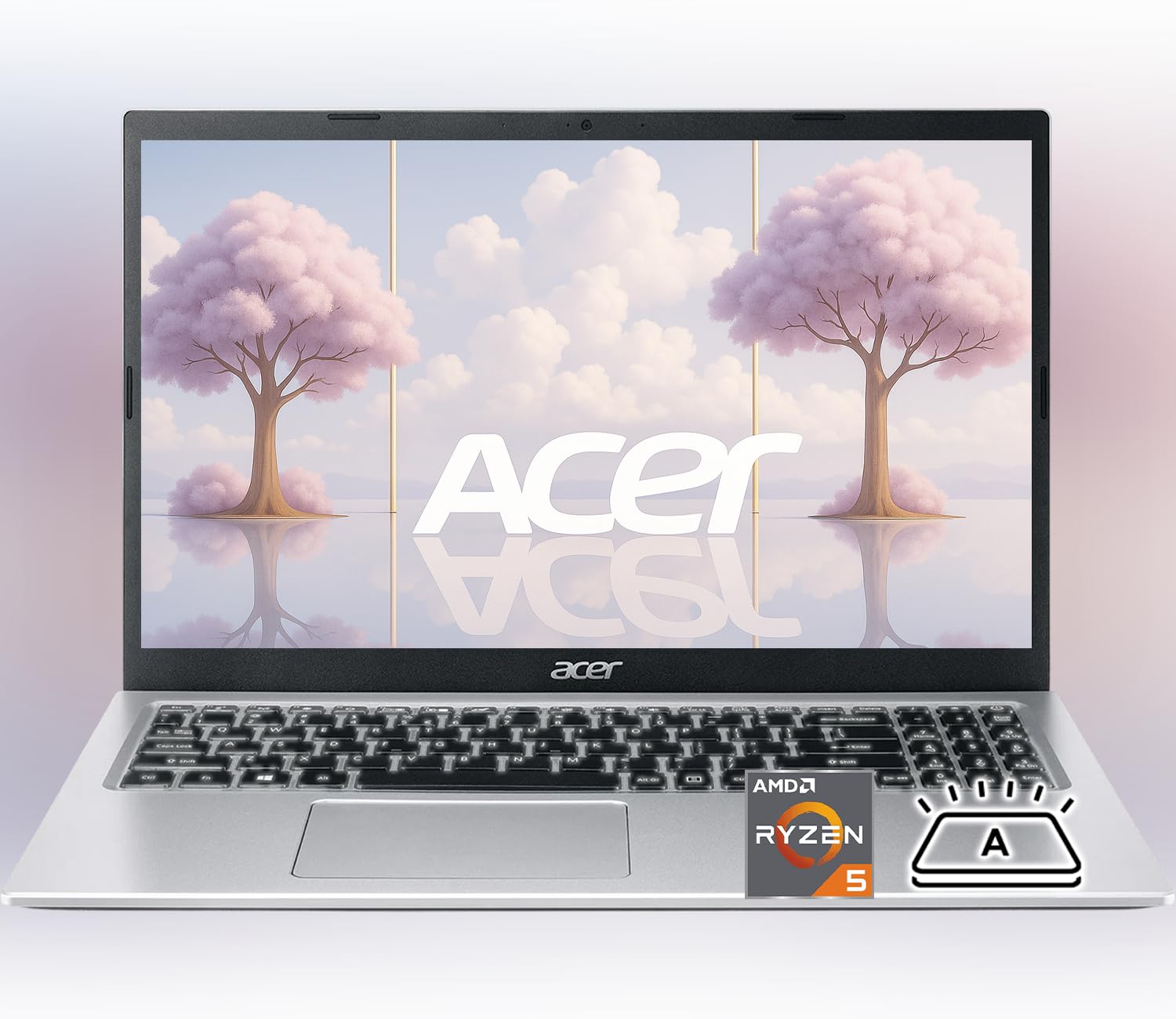 Aspire 3 Premium Laptop Computer Featuring Backlit Keyboard | AMD Ryzen 5 7430U CPU | 16GB RAM | 1TB SSD | 15.6" FHD Display | Webcam | Fast Wi-Fi 6 | Copilot AI Chat | Type-C | Windows 11 Pro