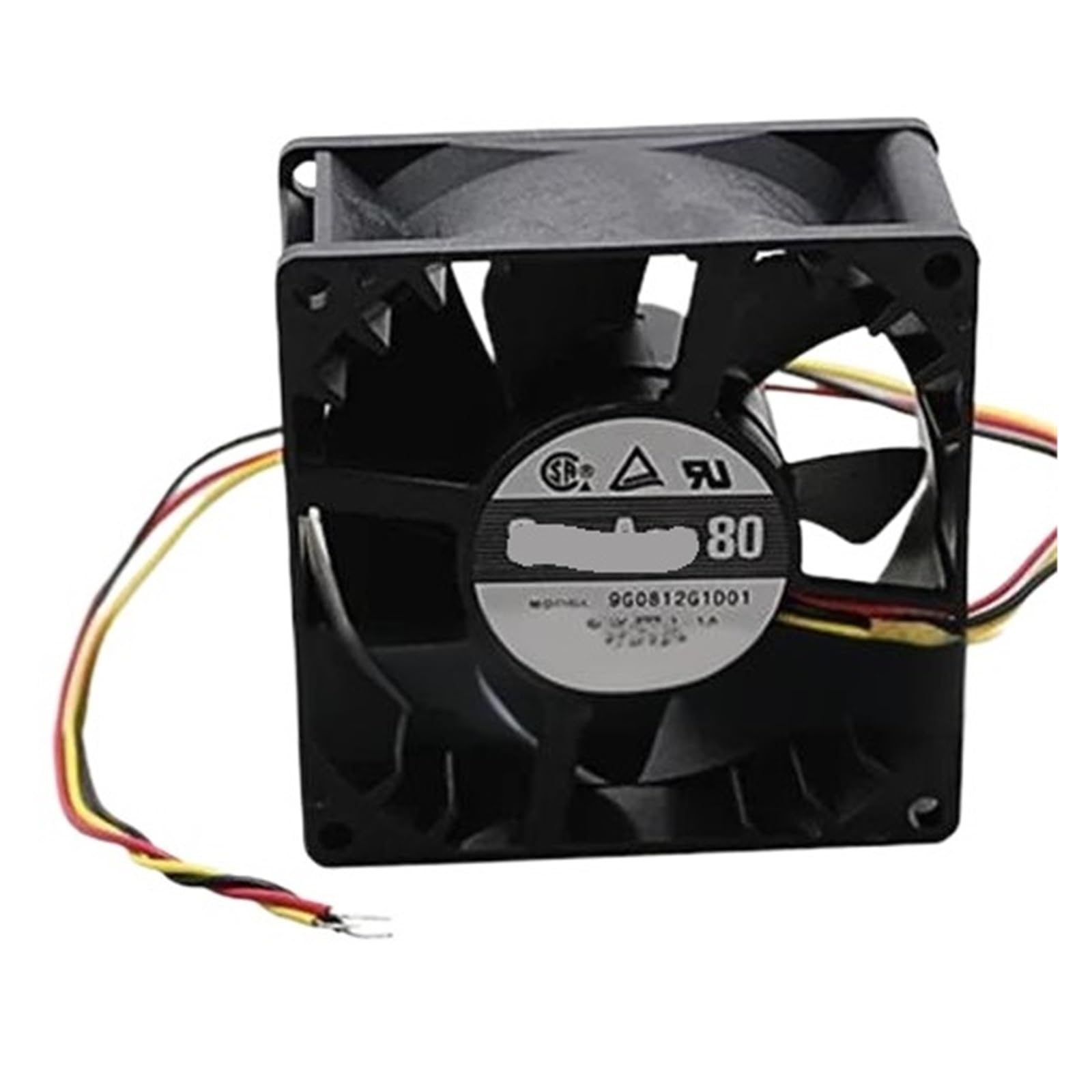 Lzikkgki One Color 9G0812g1d01 12Vdc Fan 80X80x38mm 13.2W 3Wire 6300Rpm