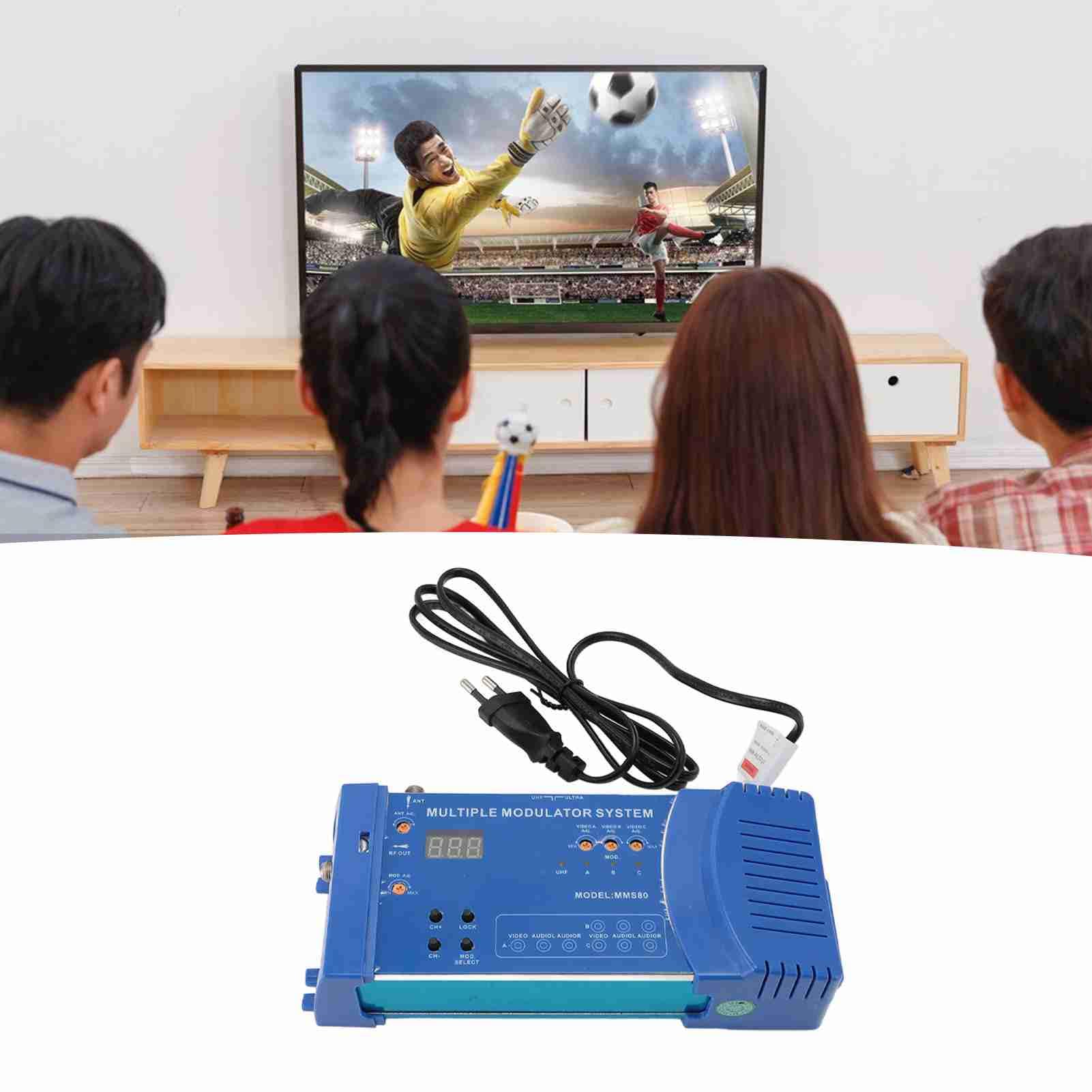 Modulateur RE, Système de Modulateur UHF, Entrées CVBS, Support NTSC, 136 Canaux Pleines Bandes, Plug and Play, Compatible avec Les Séries DA 8200 et DA 550 (Prise UE)