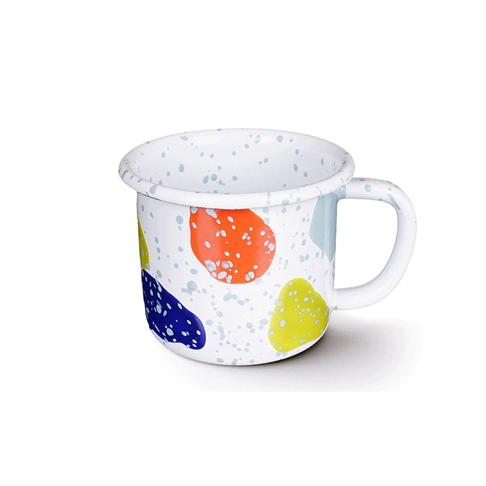 MRKU La Serie di Tazze smaltate è Adatta per casa, Ufficio, Viaggi, Campeggio, Tazze d'Acqua riutilizzabili e tè e caffè.